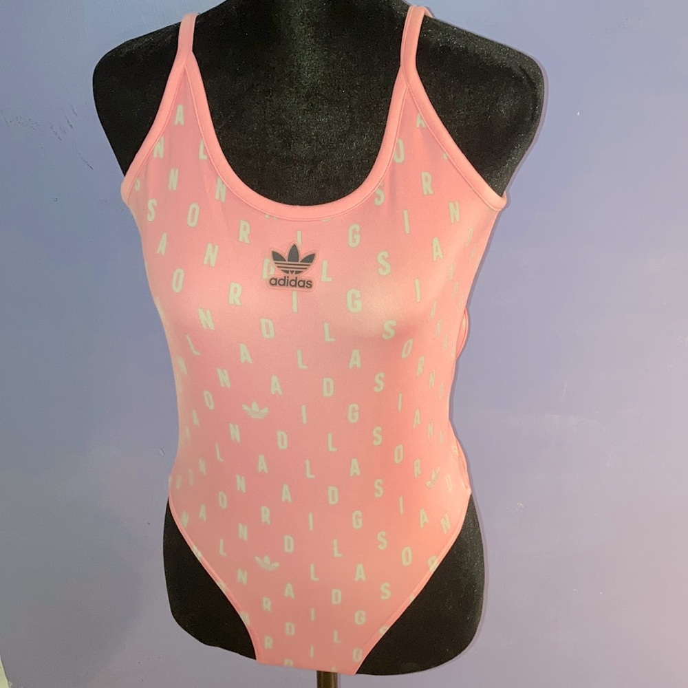 Pink Adidas Bodysuit/Swim